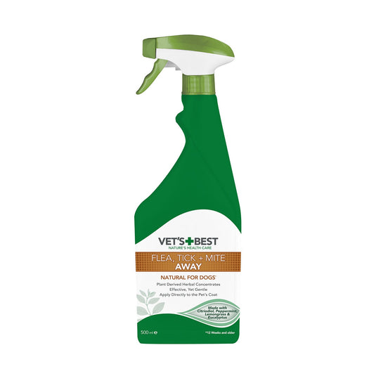 Vets Best Natural Flea Tick & Mite Away For Dogs - Ashurst Equestrian & Country