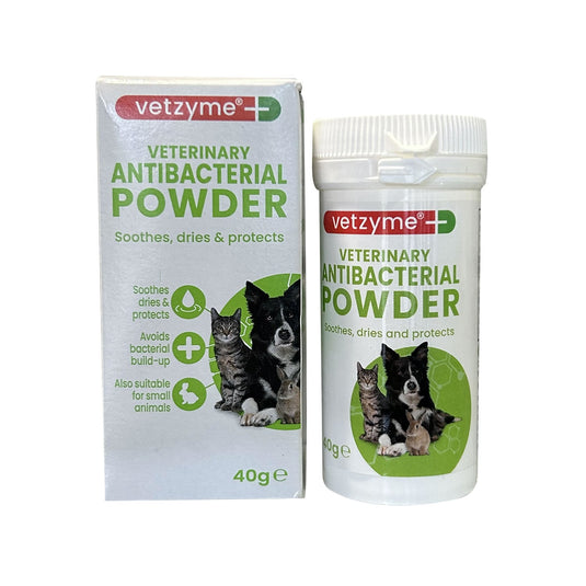 Vetzyme Veterinary Antibacterial Powder For Cats & Dogs - Ashurst Equestrian & Country