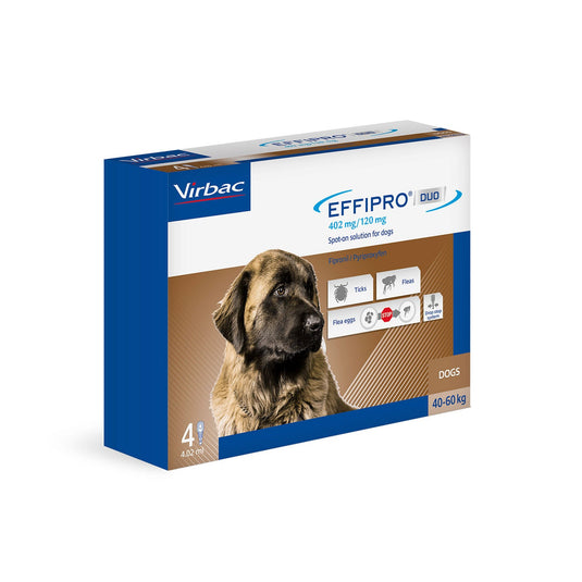 Virbac Effipro Duo Spot On Solution For Xlarge Dogs 40 60 Kg - Ashurst Equestrian & Country