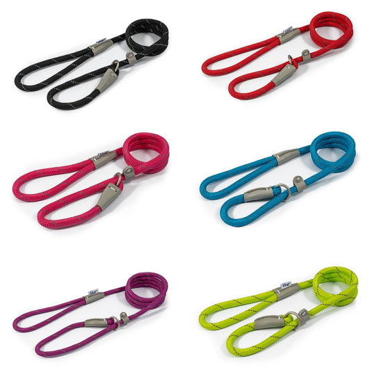 Viva Rope Slip Lead 120cm x 1cm - various colours - Ashurst Equestrian & Country