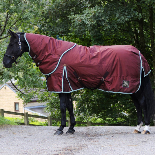 W Horse R347 James 150 G Turnout Rug Combo Burgundy - Ashurst Equestrian & Country