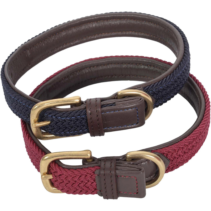 Load image into Gallery viewer, Weatherbeeta Leather Plaited Dog Collar - Ashurst Equestrian &amp; Country
