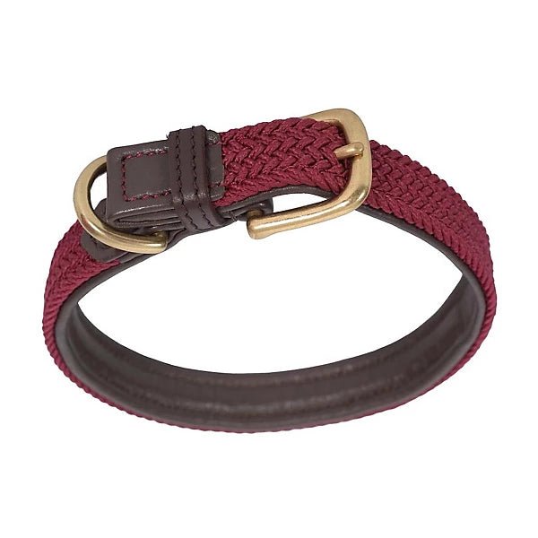 Load image into Gallery viewer, Weatherbeeta Leather Plaited Dog Collar - Ashurst Equestrian &amp; Country
