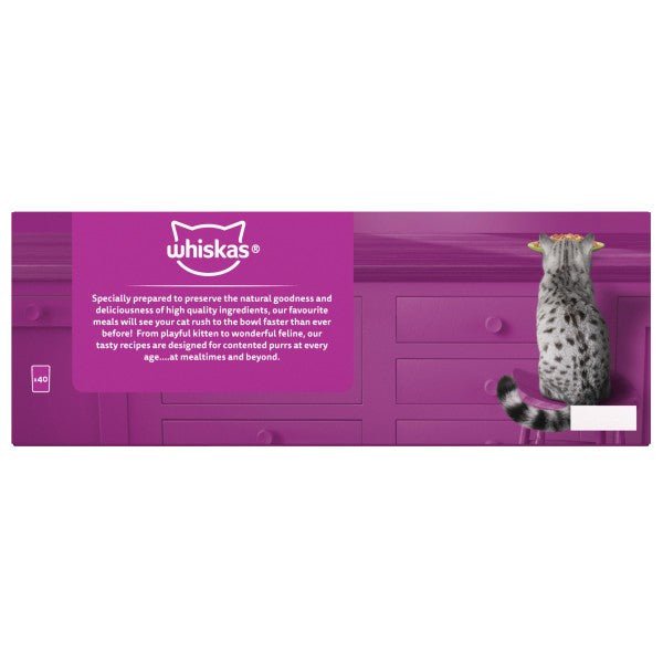 Load image into Gallery viewer, WHISKAS 1+ Mixed Menu in Jelly Cat Pouches 40 x 85g - Ashurst Equestrian &amp; Country
