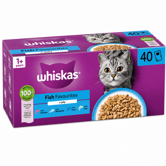 Whiskas Cat Pouch 1+ Poultry in Jelly 40 x 85g - Ashurst Equestrian & Country