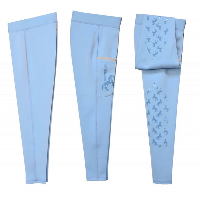 Whitaker B231 K Diggle Kids Tights Light Blue - Ashurst Equestrian & Country
