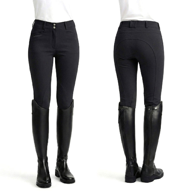 Load image into Gallery viewer, Whitaker B238 K Hemsworth Young Rider Breeches Black - Ashurst Equestrian &amp; Country
