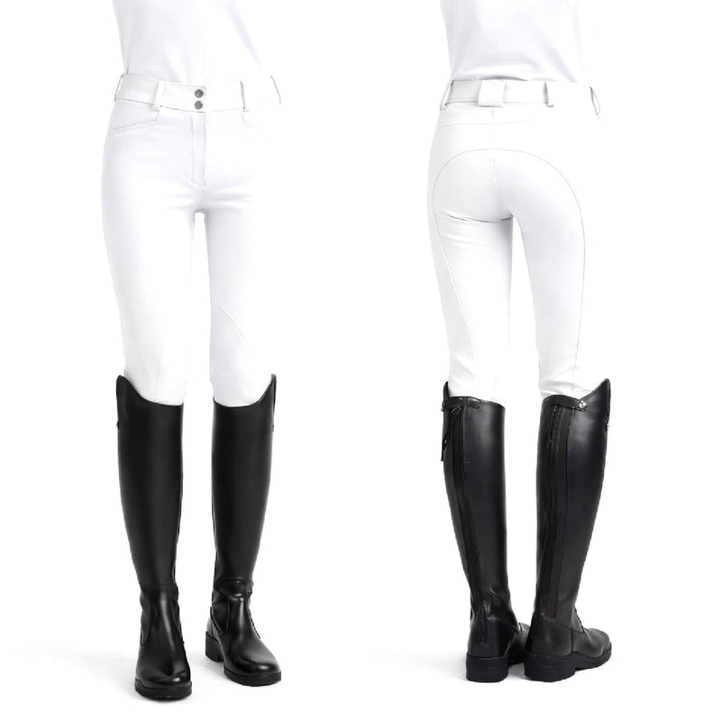 Load image into Gallery viewer, Whitaker B238 K Hemsworth Young Rider Breeches White - Ashurst Equestrian &amp; Country
