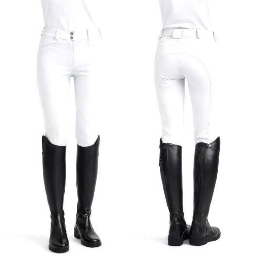 Whitaker B238 K Hemsworth Young Rider Breeches White - Ashurst Equestrian & Country