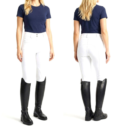 Whitaker B238 L Hemsworth Ladies Breeches White - Ashurst Equestrian & Country