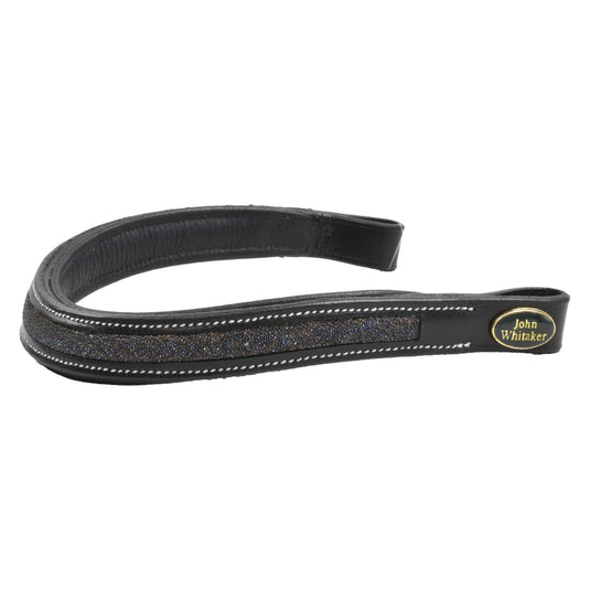 Whitaker Bb077 Barton Plain Browband Black - Ashurst Equestrian & Country