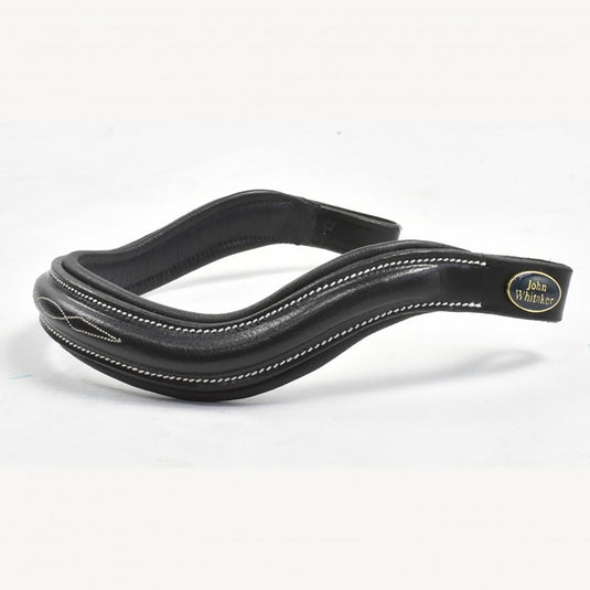 Whitaker Bb101 Raised Squared Curved Browband Black - Ashurst Equestrian & Country
