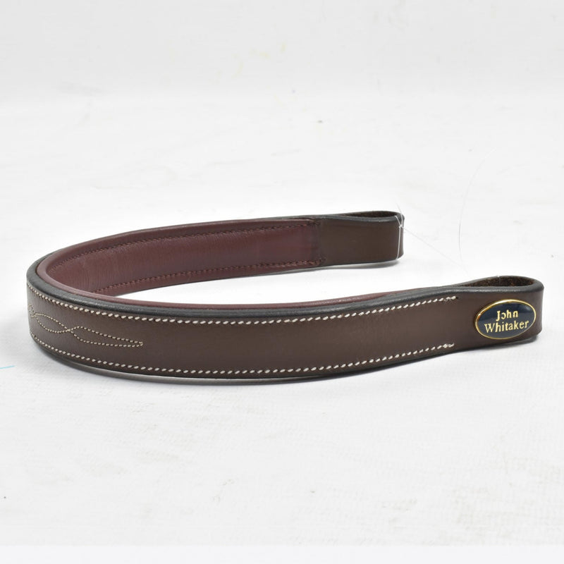 Load image into Gallery viewer, Whitaker Bb102 Flat Browband Havana - Ashurst Equestrian &amp; Country
