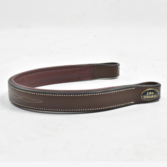Whitaker Bb102 Flat Browband Havana - Ashurst Equestrian & Country