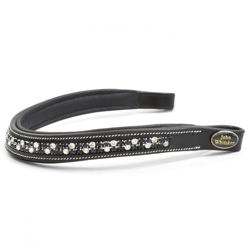 Load image into Gallery viewer, Whitaker Bb104 Checkerboard Browband Black - Ashurst Equestrian &amp; Country
