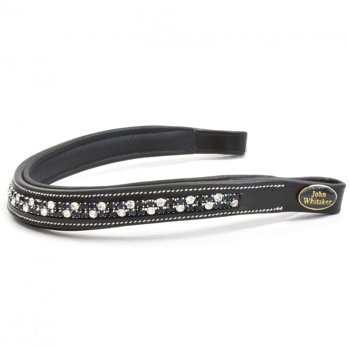 Whitaker Bb104 Checkerboard Browband Black - Ashurst Equestrian & Country