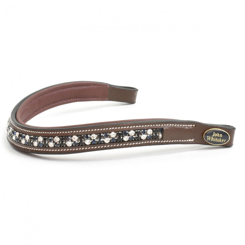 Load image into Gallery viewer, Whitaker Bb104 Checkerboard Browband Havana - Ashurst Equestrian &amp; Country
