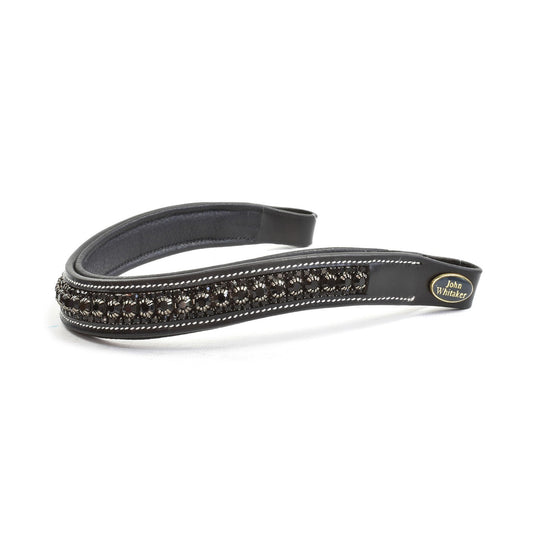 Whitaker Bb105 Chunky Crystal Browband Black/Black - Ashurst Equestrian & Country