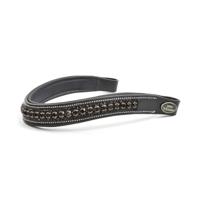 Whitaker Bb105 Chunky Crystal Browband Black/Black - Ashurst Equestrian & Country