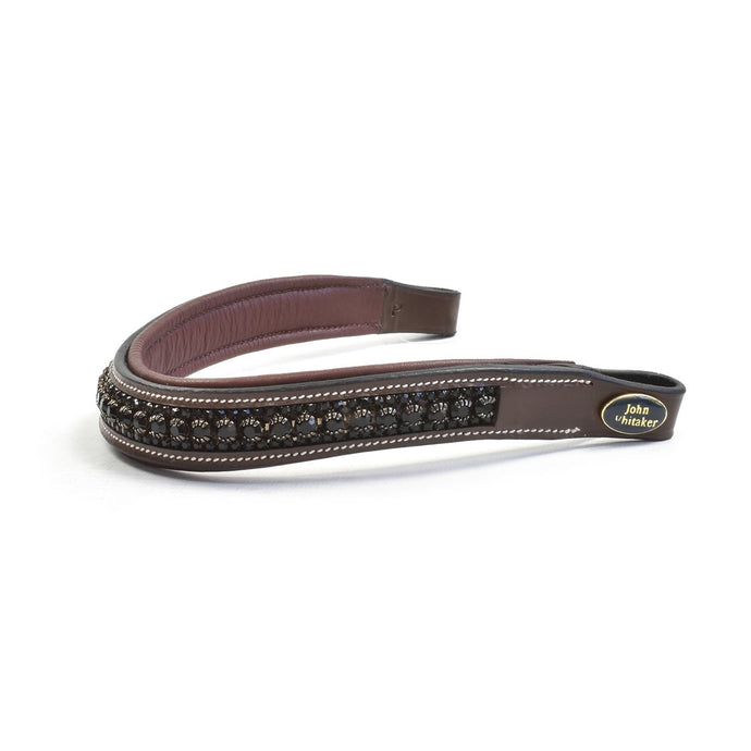 Whitaker Bb105 Chunky Crystal Browband Havana/Black - Ashurst Equestrian & Country