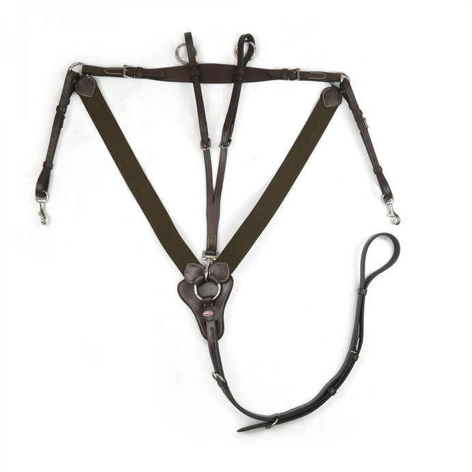 Whitaker Bp048 V Eastwood V Check Breastplate Havana - Ashurst Equestrian & Country
