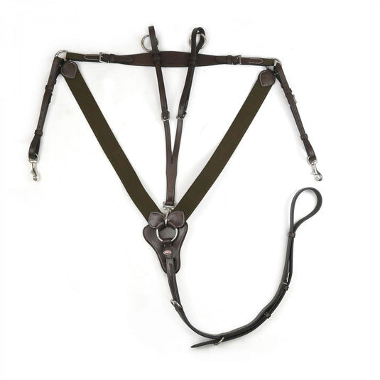 Whitaker Bp048 V Eastwood V Check Breastplate Havana - Ashurst Equestrian & Country