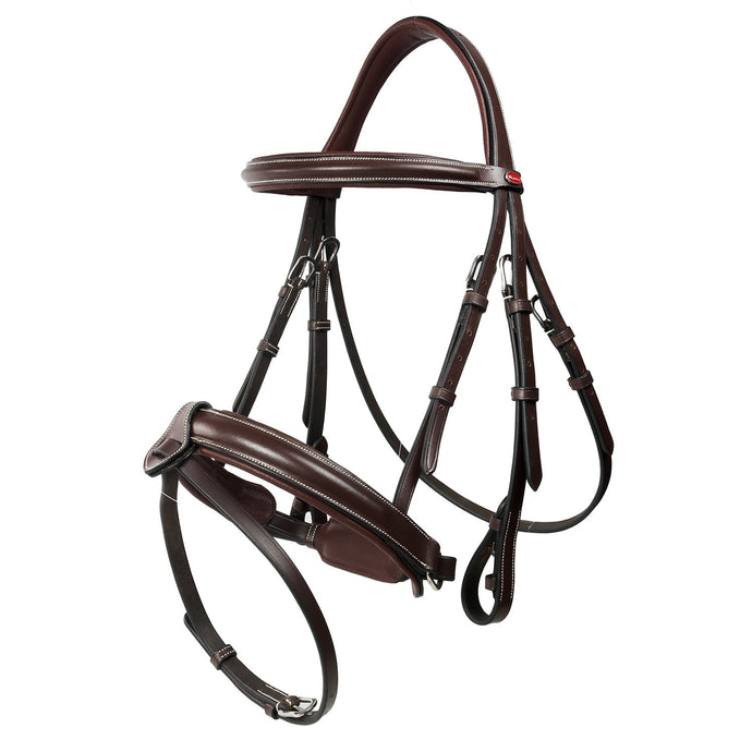 Whitaker Br048 A Eastwood Crank Bridle C/W Reins Havana - Ashurst Equestrian & Country