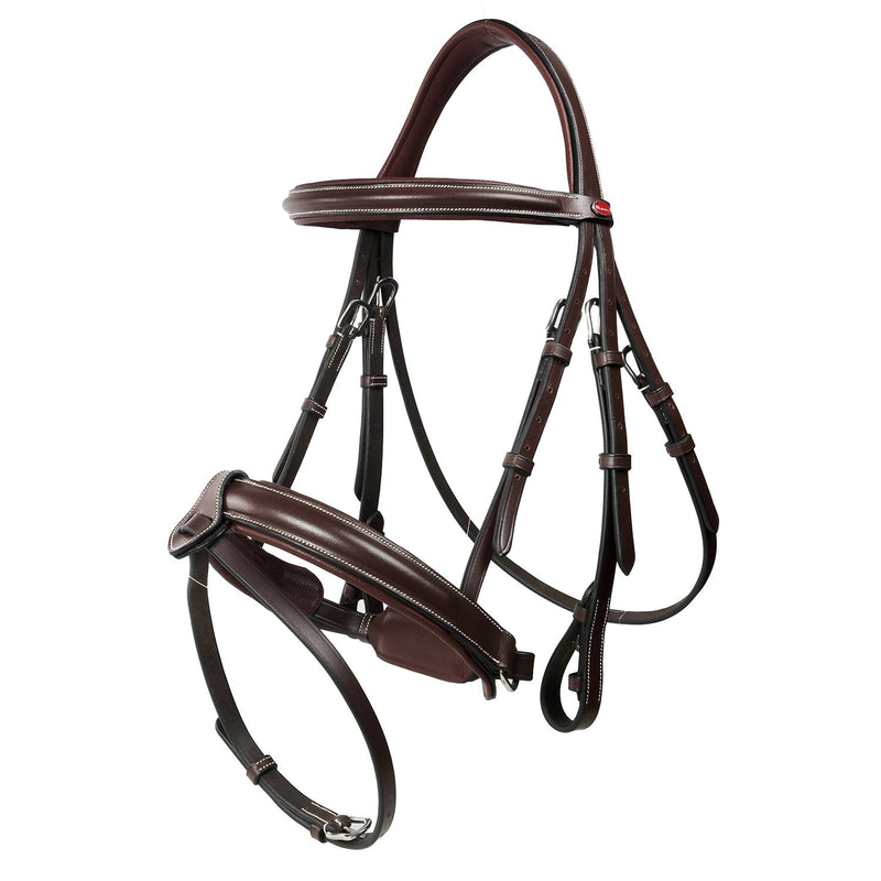 Load image into Gallery viewer, Whitaker Br048 A Eastwood Crank Bridle C/W Reins Havana - Ashurst Equestrian &amp; Country
