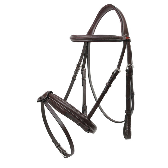 Whitaker Br051 A Eastwood Raised Flash Bridle C/W Reins Havan - Ashurst Equestrian & Country
