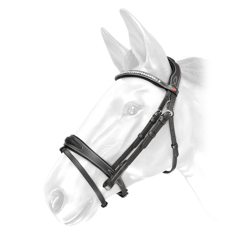 Load image into Gallery viewer, Whitaker Br071 Chicago Bling Bridle Black - Ashurst Equestrian &amp; Country
