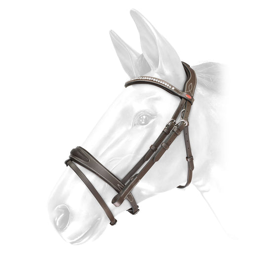 Whitaker Br071 Chicago Bling Bridle Havana - Ashurst Equestrian & Country