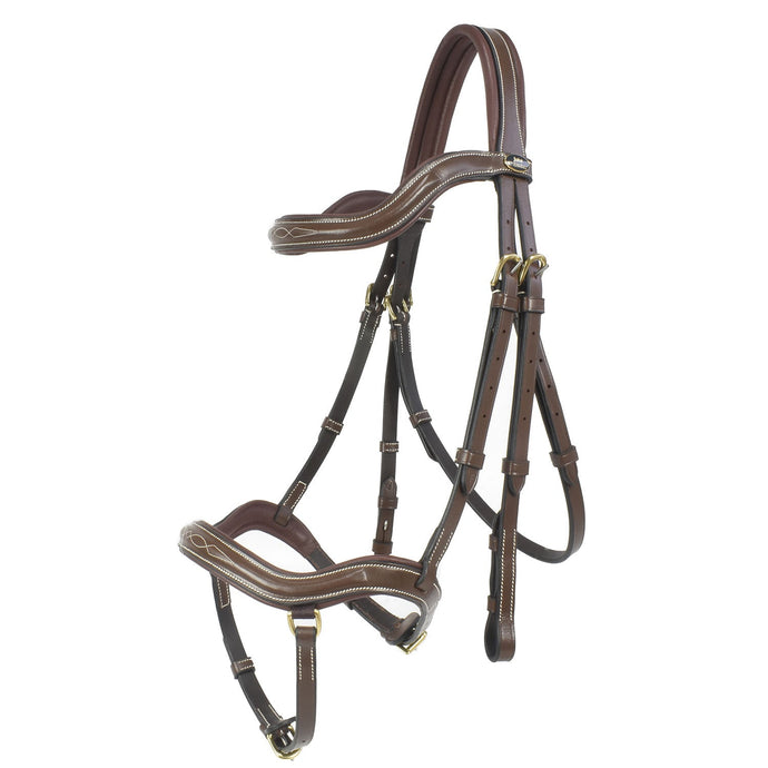 Whitaker Br103 Stockholm Anatomic Bridle Havana - Ashurst Equestrian & Country