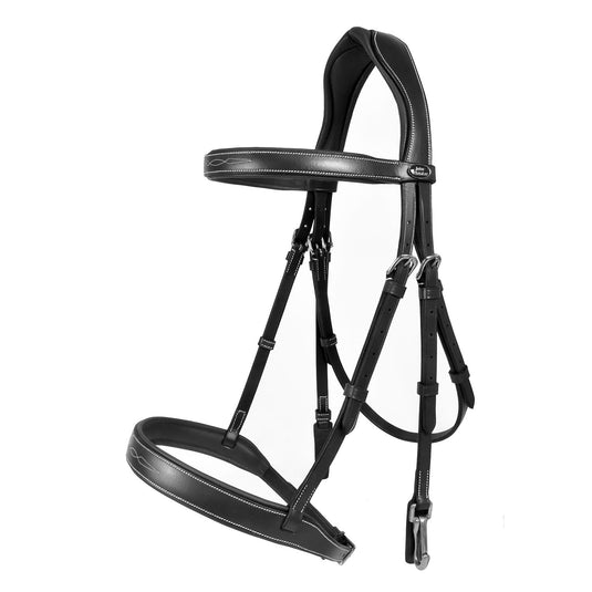 Whitaker Br104 Madrid Snaffle Bridle Black - Ashurst Equestrian & Country