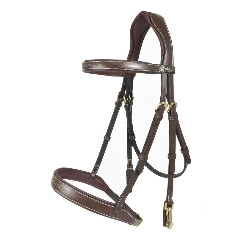 Load image into Gallery viewer, Whitaker Br104 Madrid Snaffle Bridle Havana - Ashurst Equestrian &amp; Country
