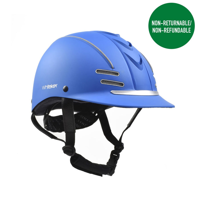 Whitaker Club Young Rider Helmet Blue/Silver - Ashurst Equestrian & Country