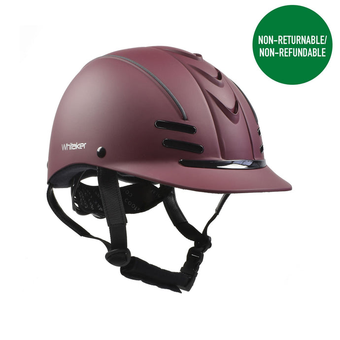 Whitaker Club Young Rider Helmet Burgundy/Black - Ashurst Equestrian & Country