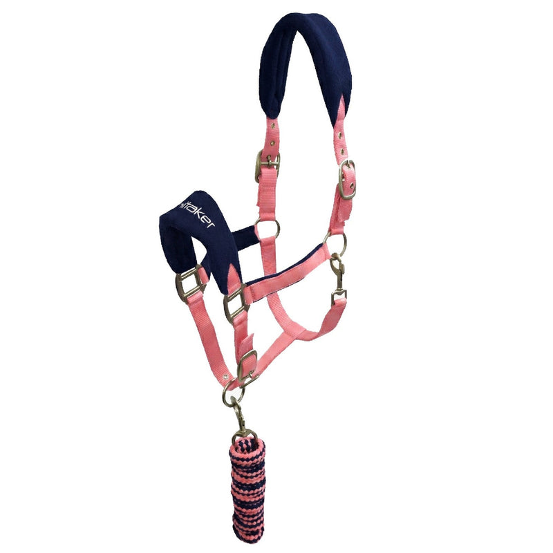 Load image into Gallery viewer, Whitaker Hc160 Club Headcollar &amp; Lead Rope Set Pink - Ashurst Equestrian &amp; Country
