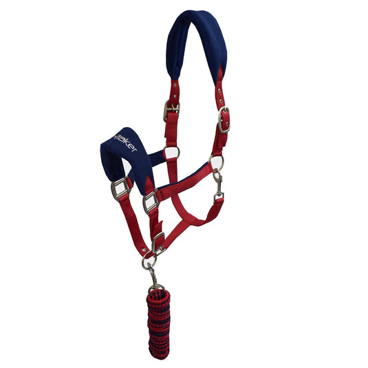 Whitaker Hc160 Club Headcollar & Leadrope Set Red - Ashurst Equestrian & Country