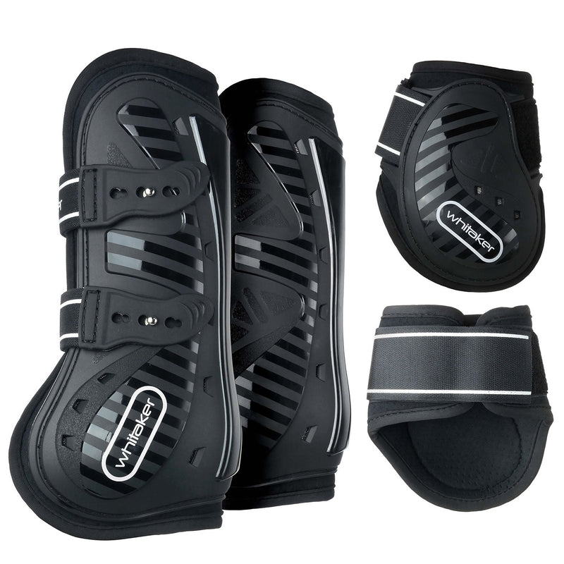 Load image into Gallery viewer, Whitaker Lp083 Bingley Tendon Boots Black - Ashurst Equestrian &amp; Country
