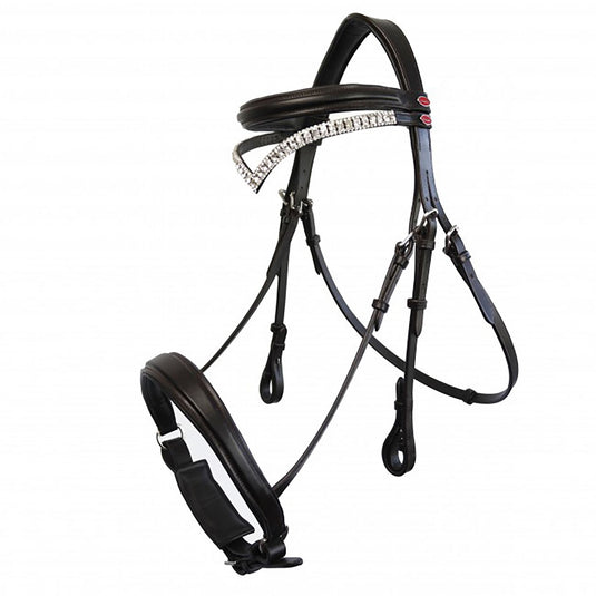 Whitaker Lynton Snaffle Bridle C/W Spare Browband Black - Ashurst Equestrian & Country