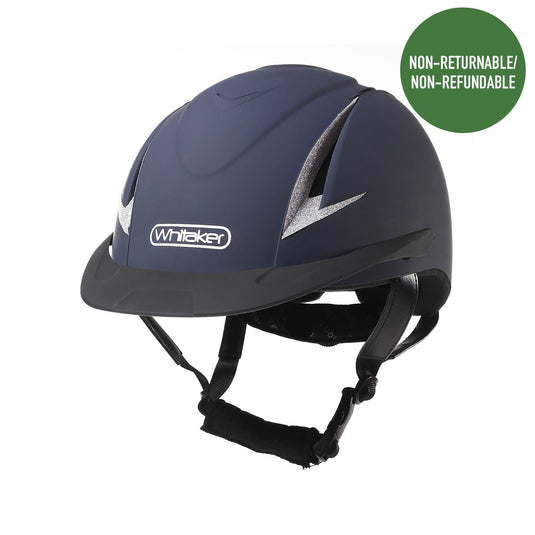 Whitaker Nrg Helmet With Sparkles Navy/Silver - Ashurst Equestrian & Country