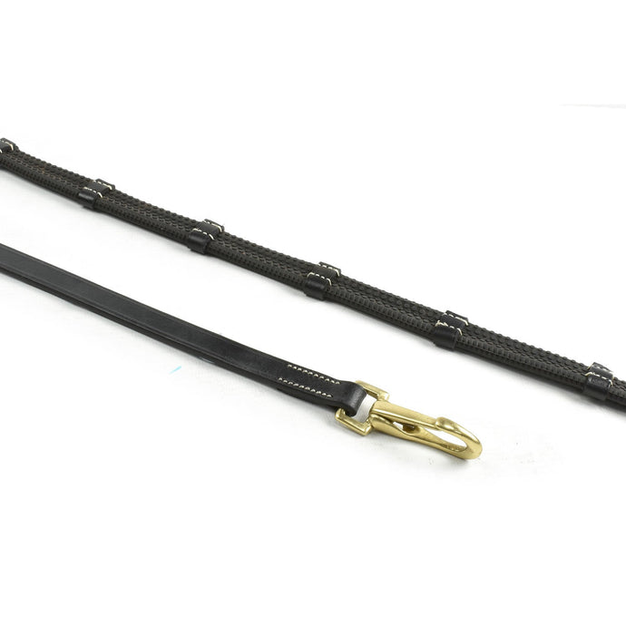 Whitaker Rer0103 Snap Clip 9 Loop Reins Black - Ashurst Equestrian & Country