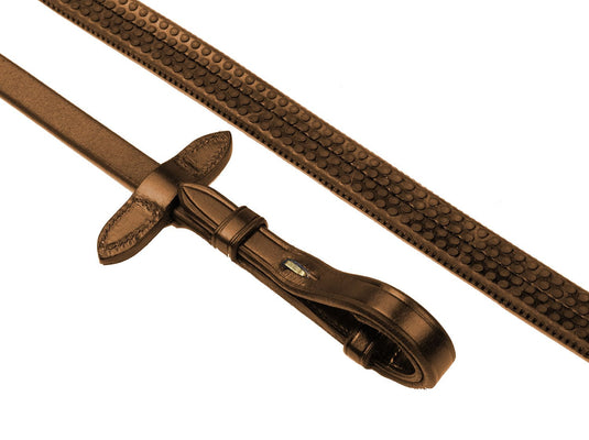 Whitaker Rer048 A Eastwood Rubber Reins Light Havana - Ashurst Equestrian & Country