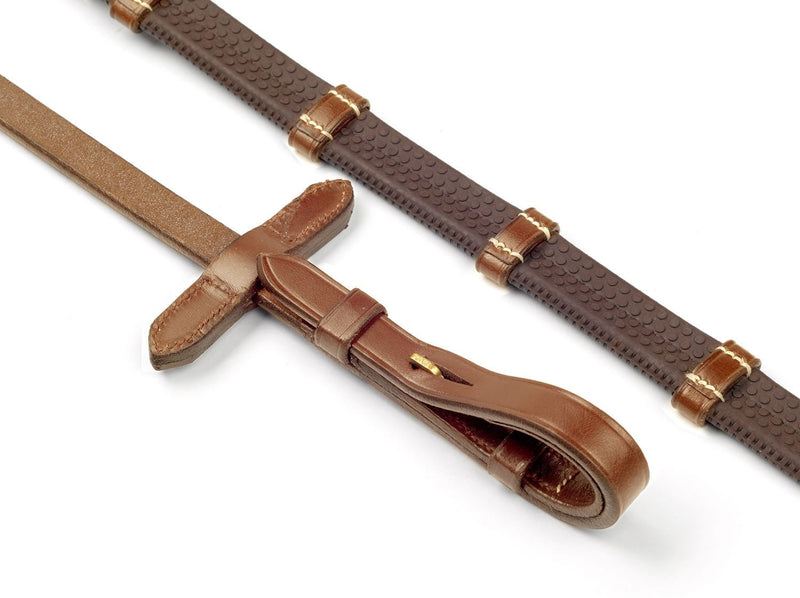 Load image into Gallery viewer, Whitaker Rer052 Valencia 9 Loop 1/2 Reins Tan - Ashurst Equestrian &amp; Country
