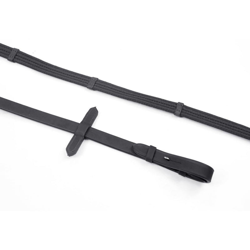 Load image into Gallery viewer, Whitaker Rer054 Ready To Ride Webbed Reins Black - Ashurst Equestrian &amp; Country
