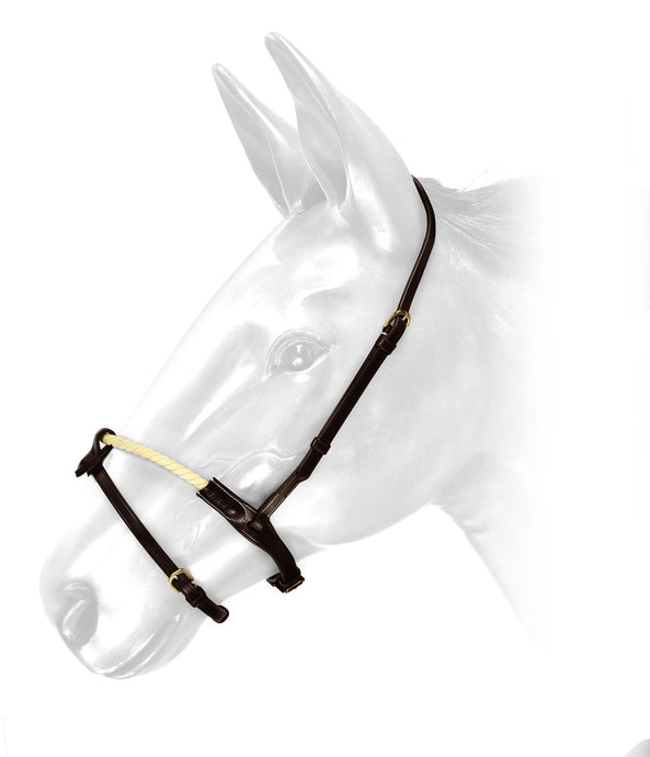 Whitaker Rnb Rope Noseband Oak Brown - Ashurst Equestrian & Country
