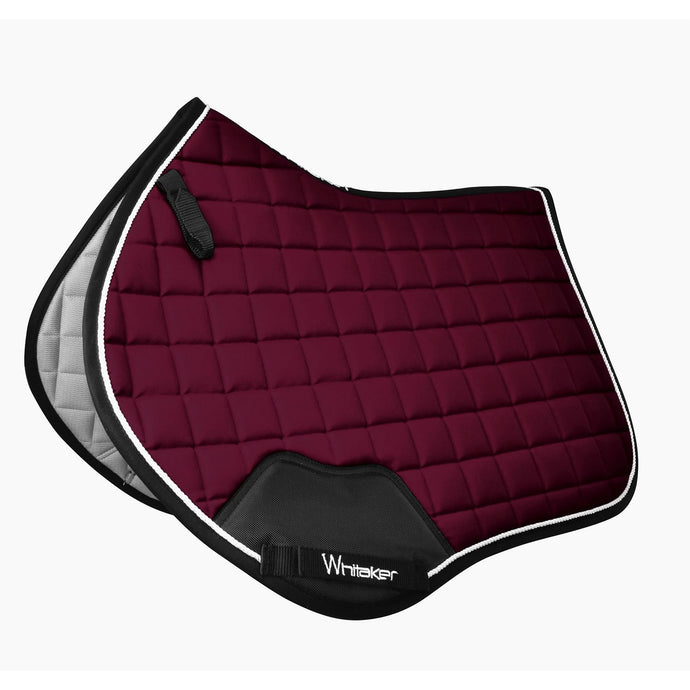 Whitaker Sc160 Club Close Contact Saddle Pad Burgundy - Ashurst Equestrian & Country