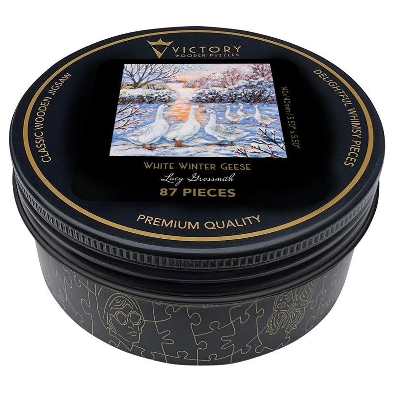 Load image into Gallery viewer, White Winter Geese MINI QT - Ashurst Equestrian &amp; Country
