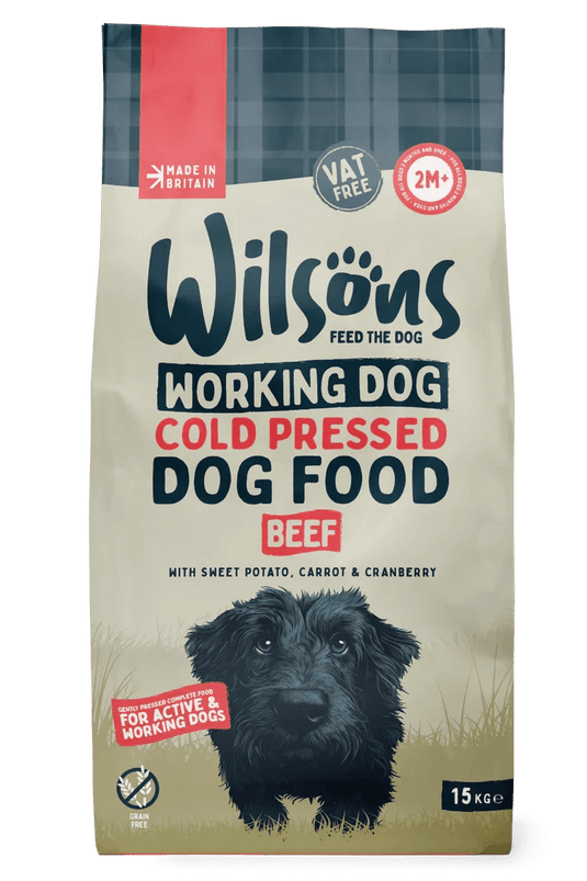 Wilsons Working Cold Pressed Beef Complete Dog Food 15kg - Ashurst Equestrian & Country