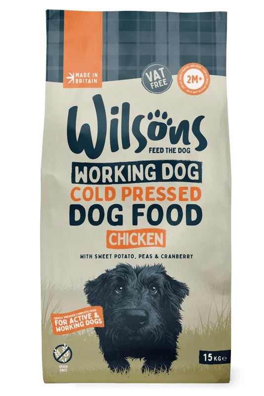 Wilsons Working Cold Pressed Chicken Complete Dog Food 15kg - Ashurst Equestrian & Country
